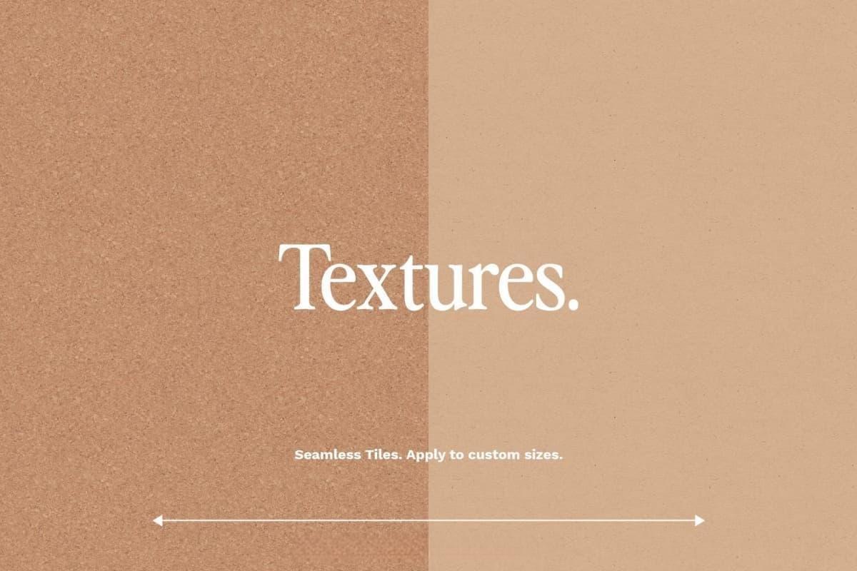 复古天然纤维粗糙柔和莫兰迪中性色调无缝纸张背景自然肌理无缝图案JPG+PAT素材 Natural Textures: Seamless Patterns（13272）