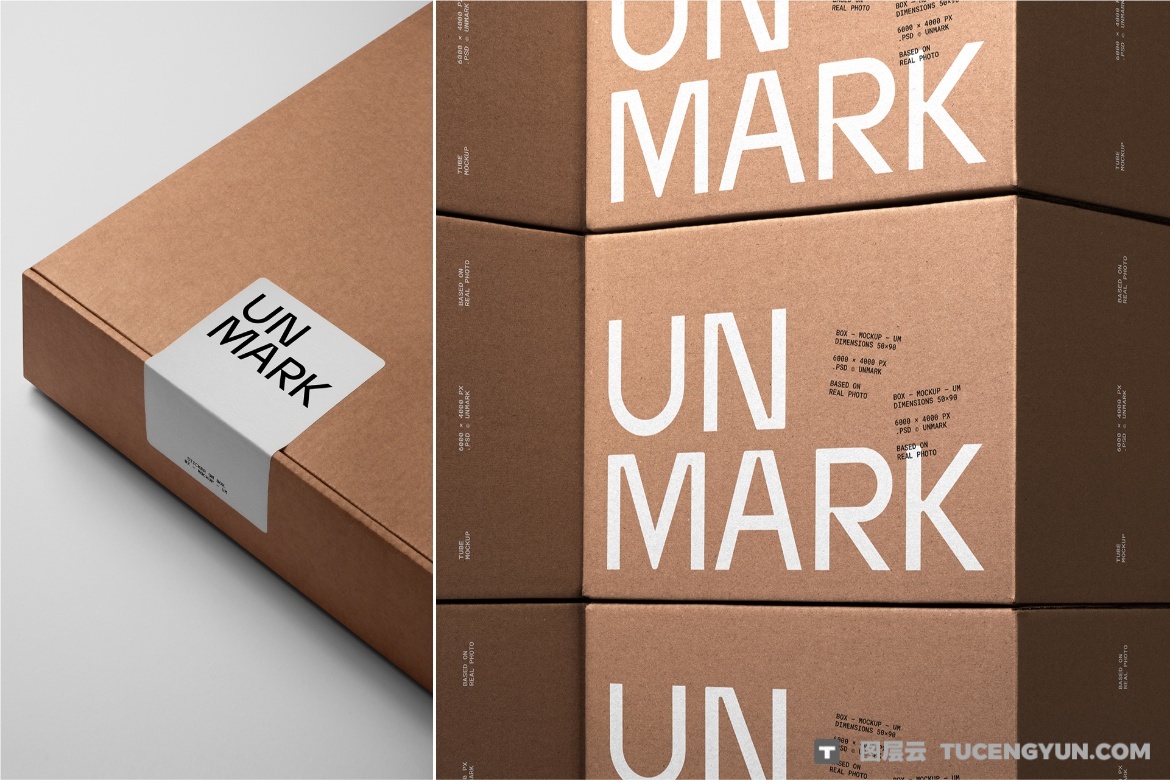 12款极简物流VI品牌包裹塑料袋牛皮纸纸盒包装盒贴纸纸筒名片手机PSD样机组合 Packing Essentials Bundle / 12 PSD（13361）