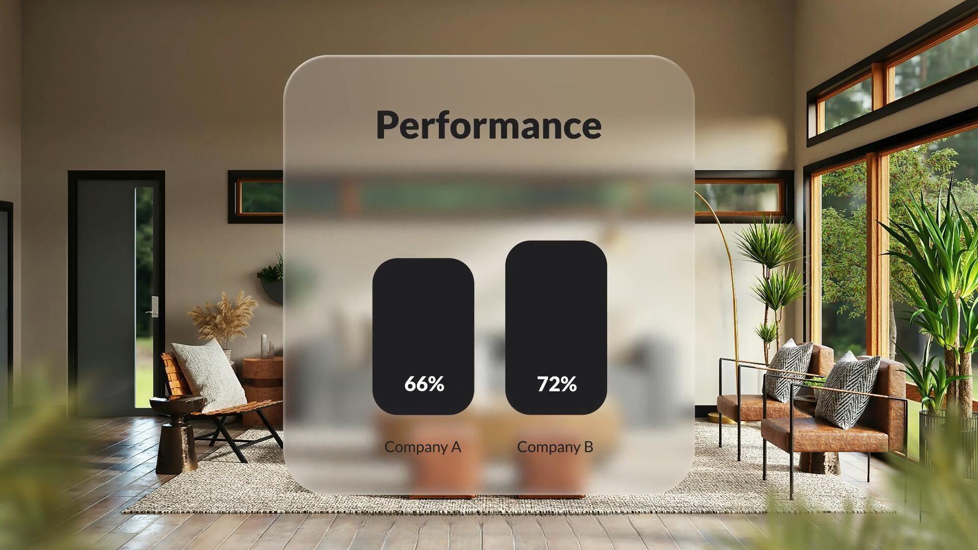 AE模板：极简主义毛玻璃风格信息图表动画模板（13628）