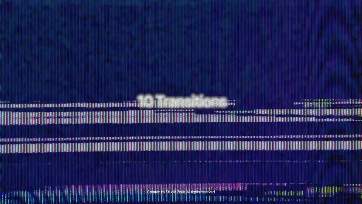 AE/PR模板：20个真实CRT故障模拟信号烧损坏伤无缝转场过渡（12404）