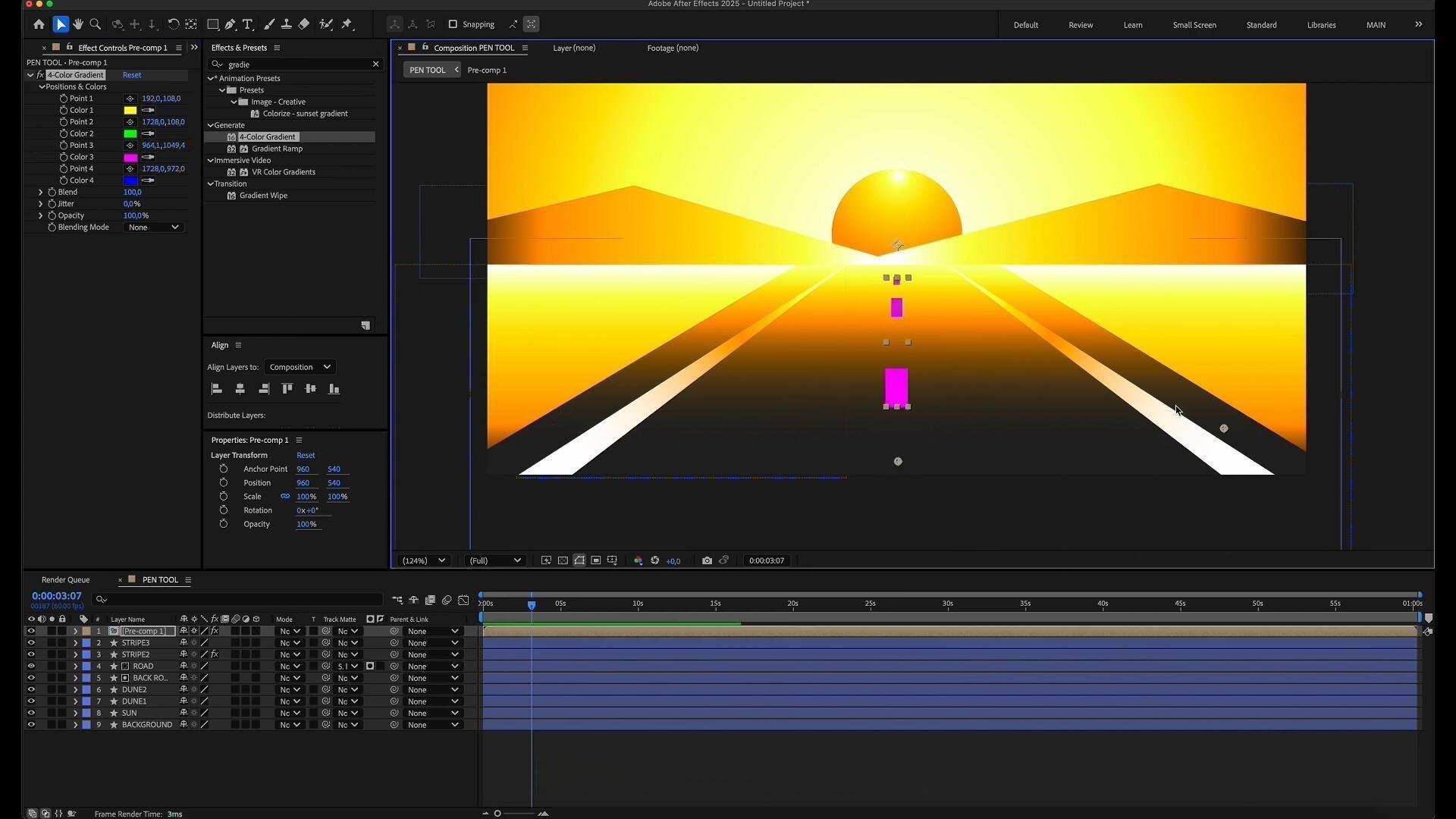 大师课程：AE从基础到高级渐变动画大师班视频课程 中文字幕（13184）