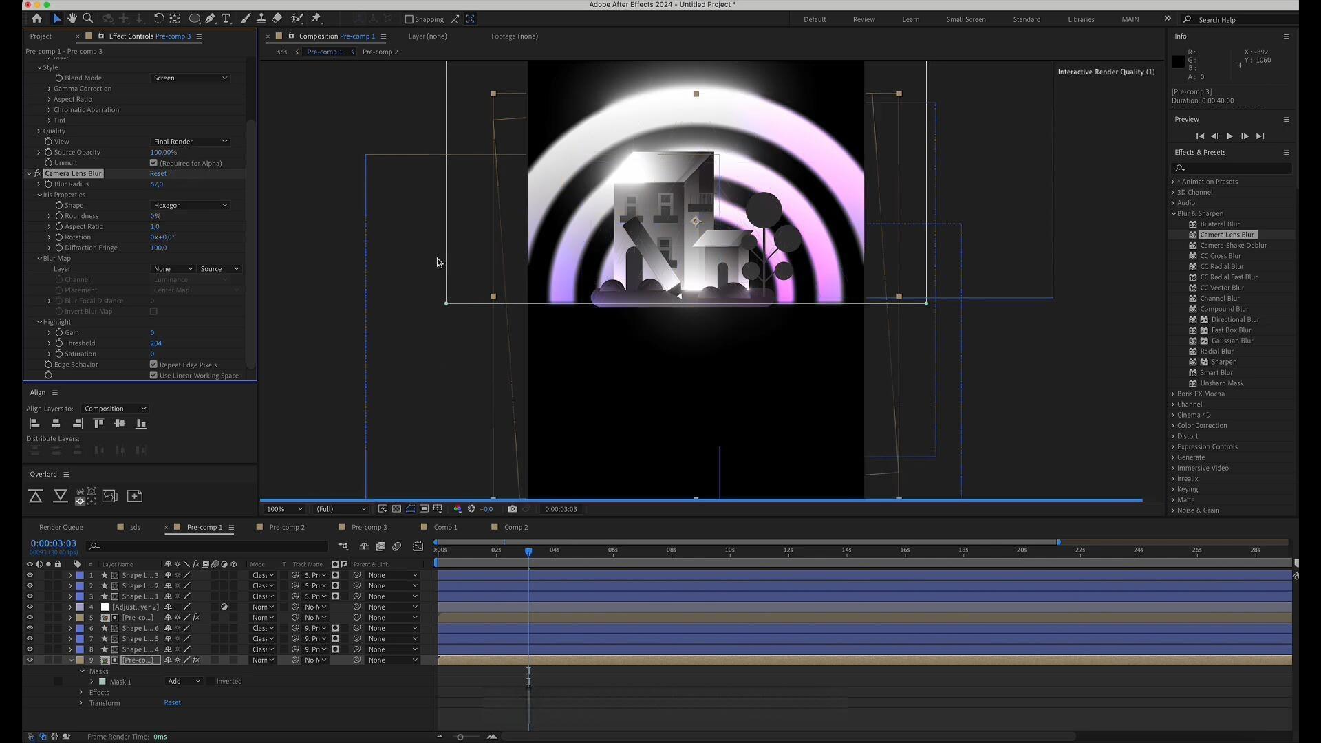 大师课程：AE从基础到高级渐变动画大师班视频课程 中文字幕（13184）