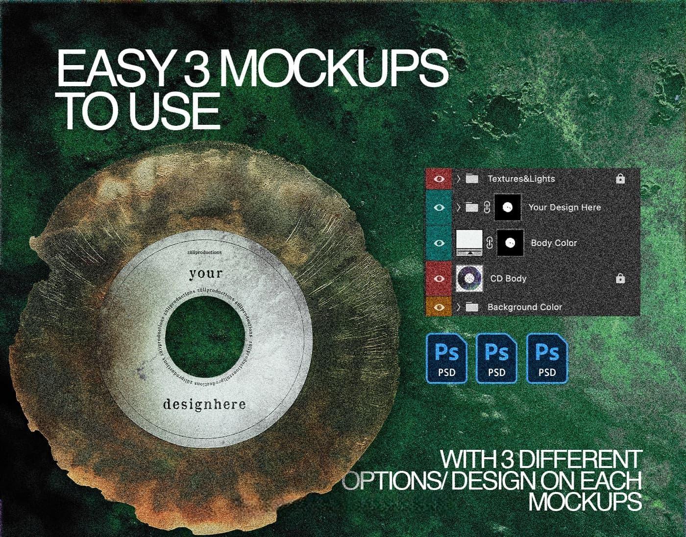 80个复古酸性艺术运动模糊抽象图像叠加纹理+PSD特效套装 Züli – 80 Acid Pack (Textures&Mockups)（13699）