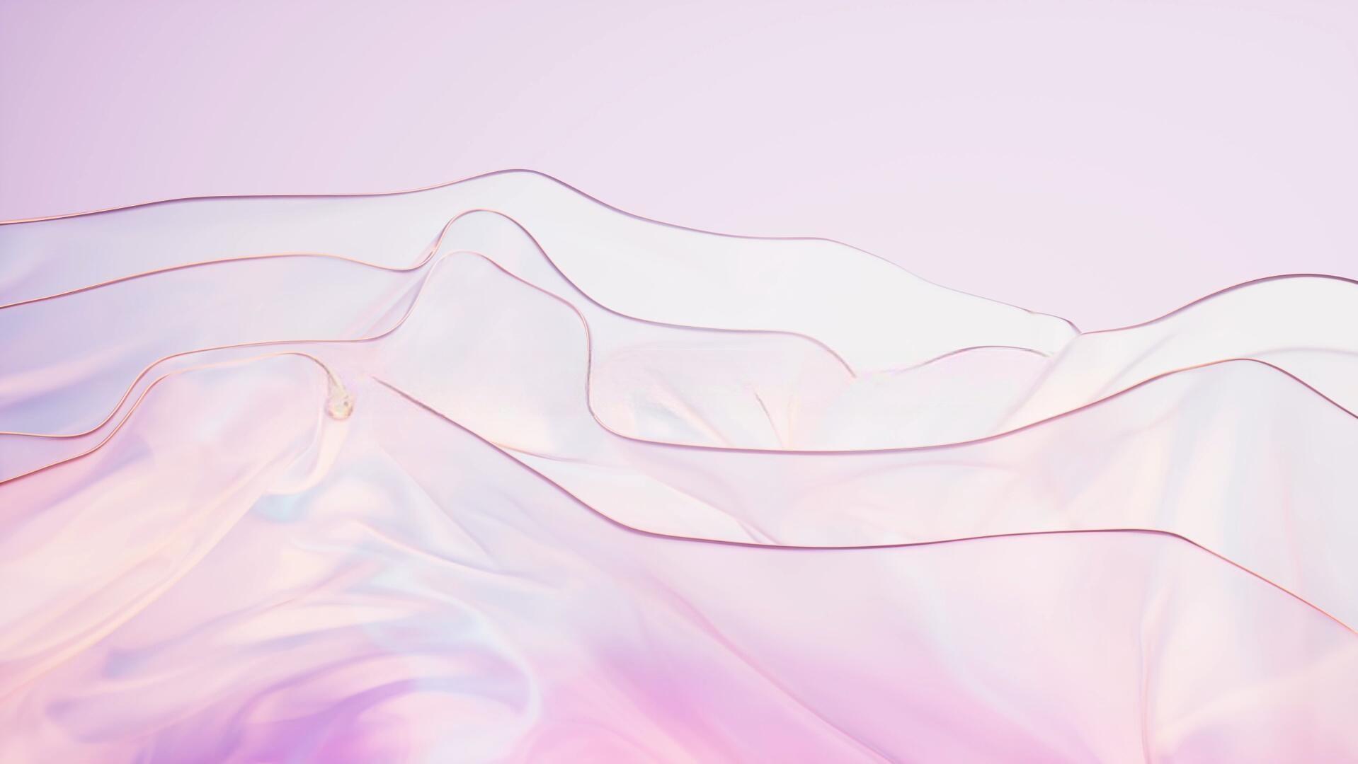 31个抽象艺术霓虹渐变几何3D水晶玻璃发光波浪缎面动态背景视频素材（13554）