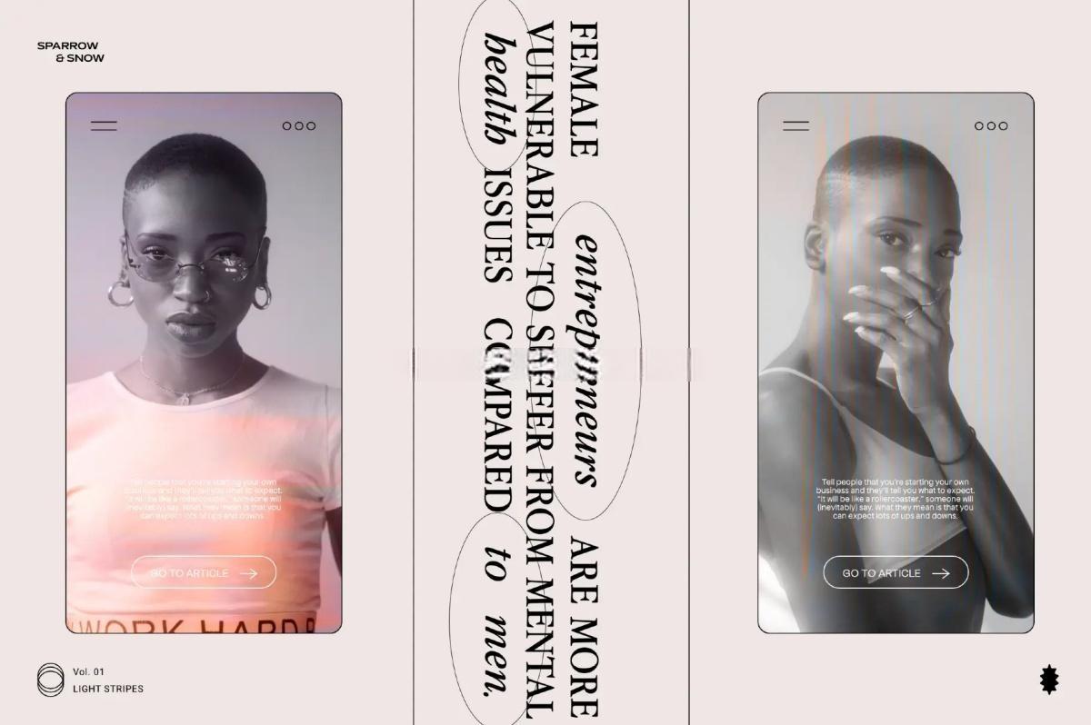 65种高分辨率线性霓虹浅色渐变条纹叠加背景纹理 Light Stripes Hi-Res Overlays & Textures（13610）