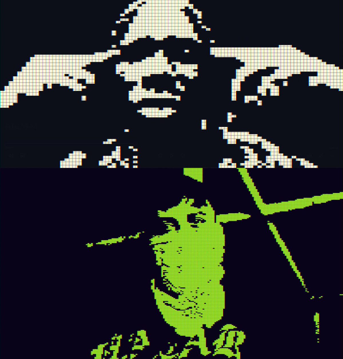 AE模板：复古8bit像素风格做旧半色调数字失真动态艺术效果模板（13692）