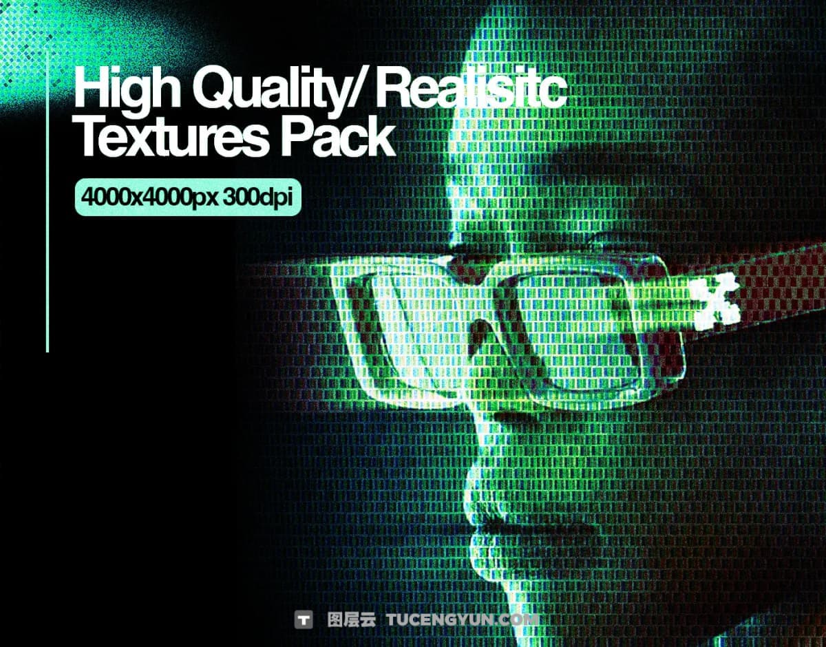 60个复古Y2k风格未来派CRT像素屏幕线性波形霓虹灯叠加纹理套装 Züli – Y2k CRT Textures Pack（13433）