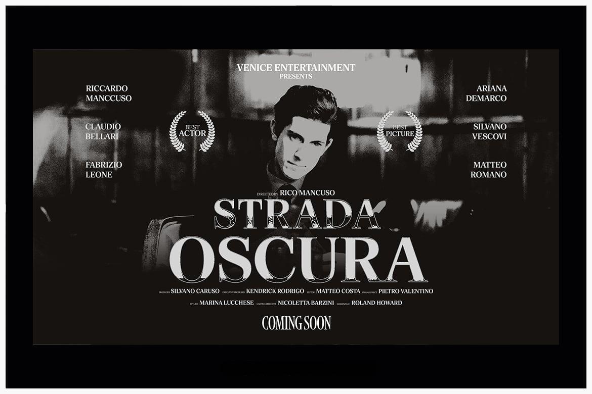 44个大胆电影美学梦幻、浪漫、科幻、惊悚海报电影预告片4K封面海报文字标题排版PSD模板（13883）