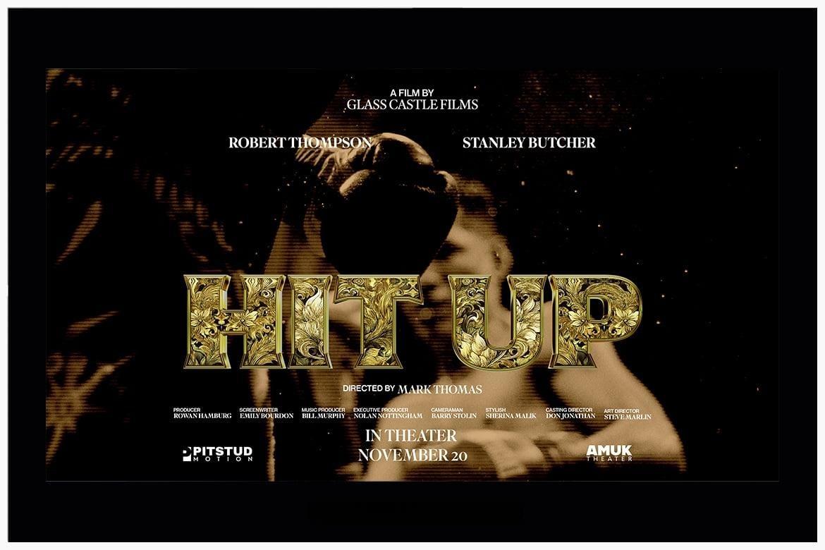 44个大胆电影美学梦幻、浪漫、科幻、惊悚海报电影预告片4K封面海报文字标题排版PSD模板（13883）