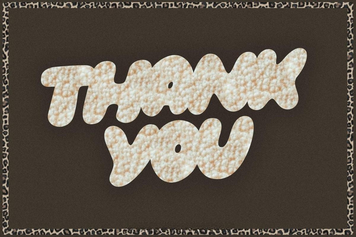 英文字体：大胆千禧Y2K趣味手写涂鸦气泡轮廓圆润标题封面海报排版设计装饰字体 Fluffy Morning | Bubble Font DUO（）