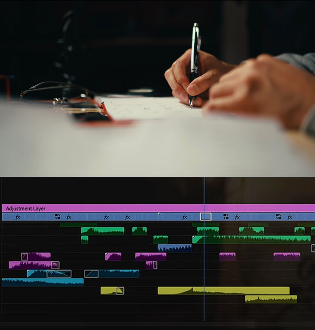 音效：45个短片剪辑圆珠笔开合、咔嗒、书写音效素材包（13655）