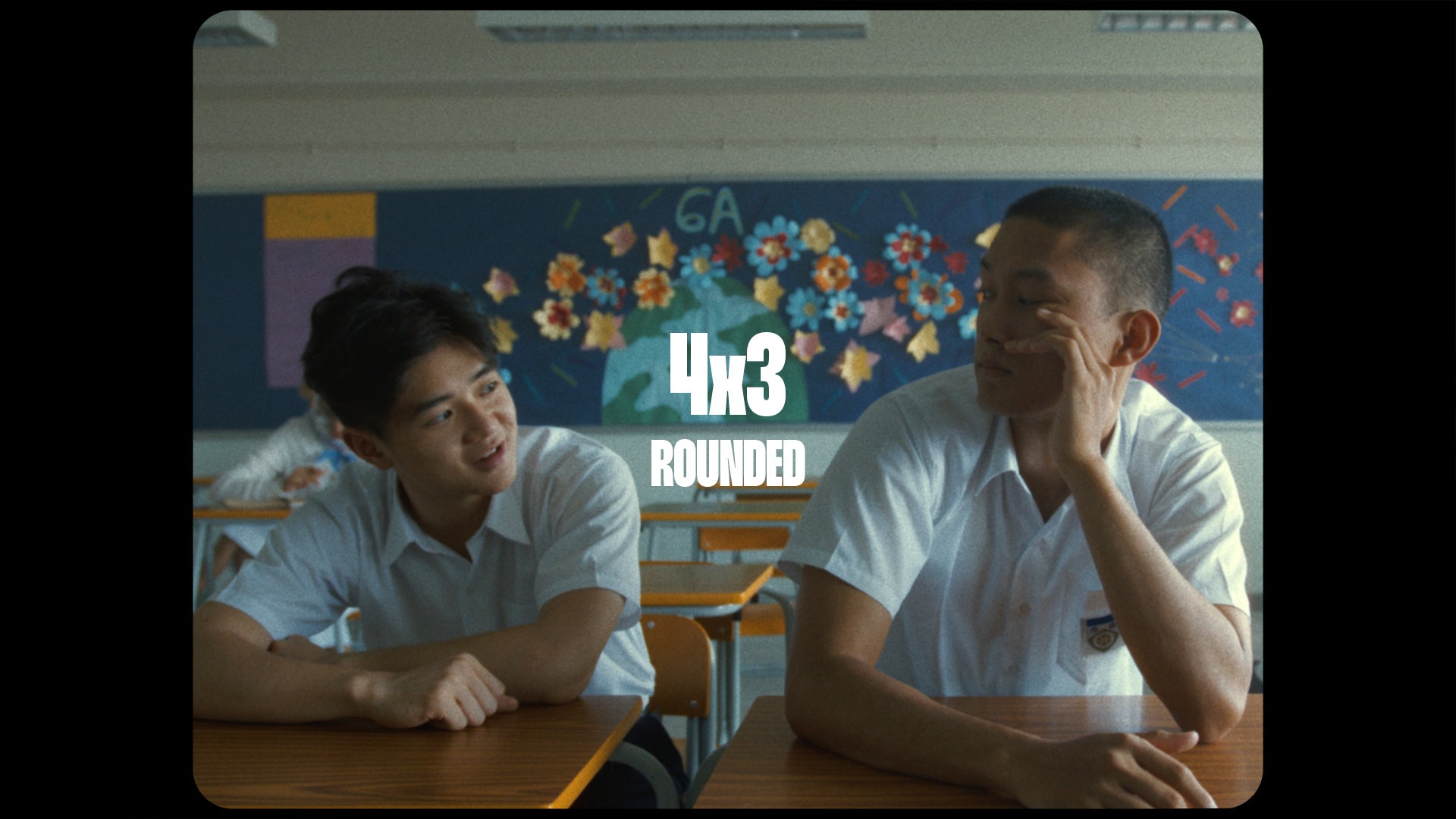 92个复古电影美学胶片帧镜头方形圆角边框遮罩颗粒黑/白PNG视频叠加层 Classic Film Frames（9037）