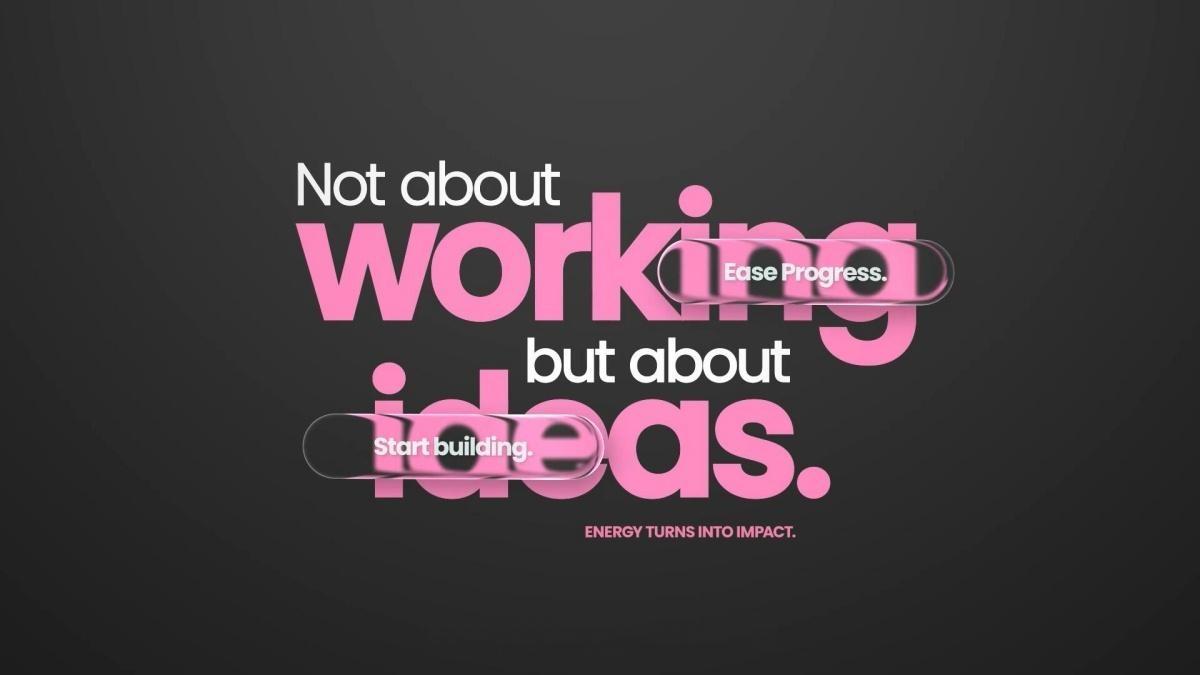 AE模板：大胆苹果液态玻璃美学粗体文字标题动画（13651）