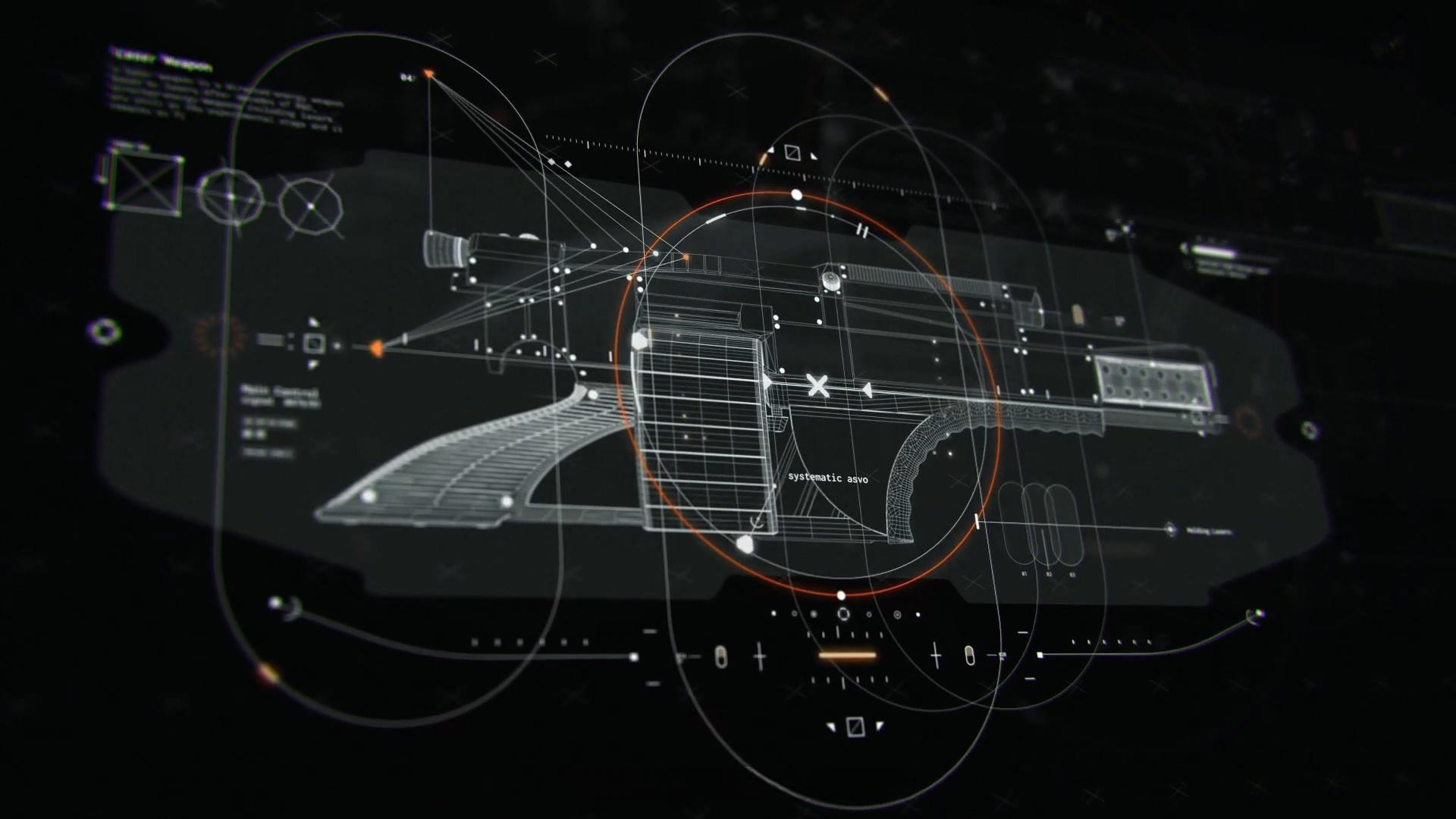 820款全息未来科幻美学沉浸式宇宙飞船HUD界面元素科技视频叠加4K背景动画AE/PR模板 Pixflow – Sci-fi Spaceship HUD Interface（13310）