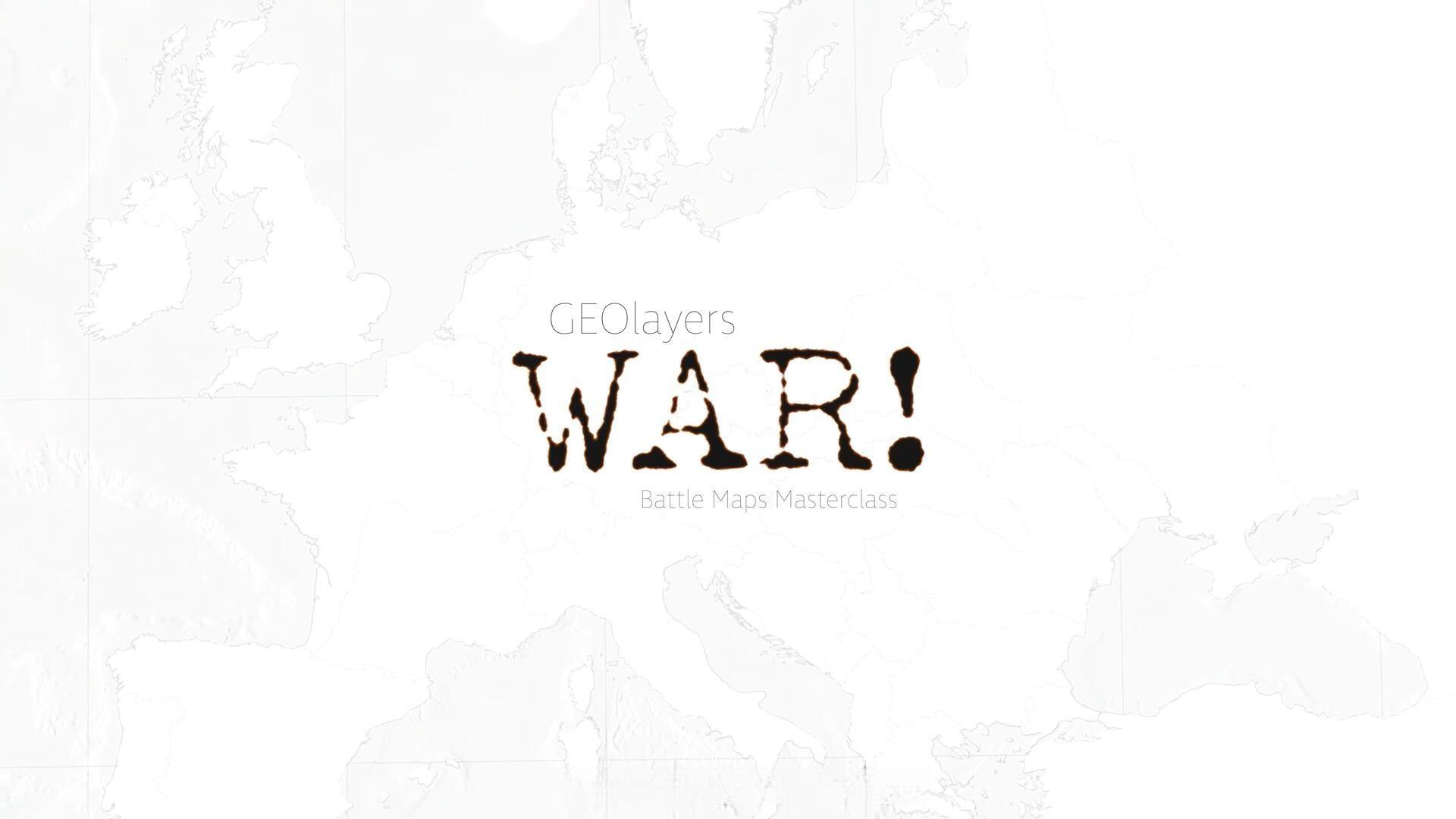 大师课程：热门战争历史VLOG、访谈、纪录片电影地图动画创作AE视频课程 中/英文字幕 Boone Loves Video – GEOlayers 3 WAR!（13225）