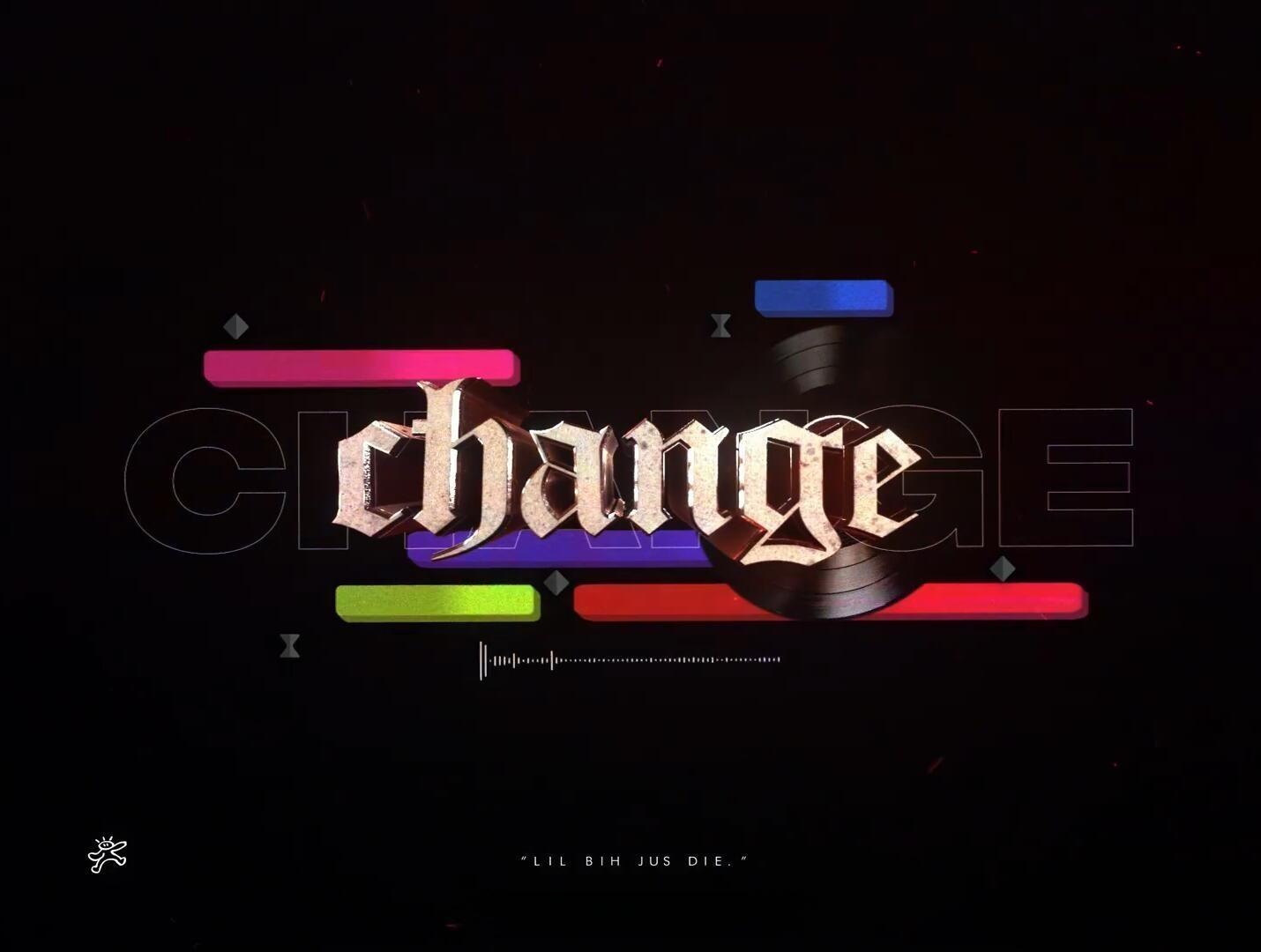 嘻哈朋克风格酸性金属镀铬音乐MV短片剪辑3D字母标题动画AE+Blender项目文件 4pm’s Title Card Pack（13052）