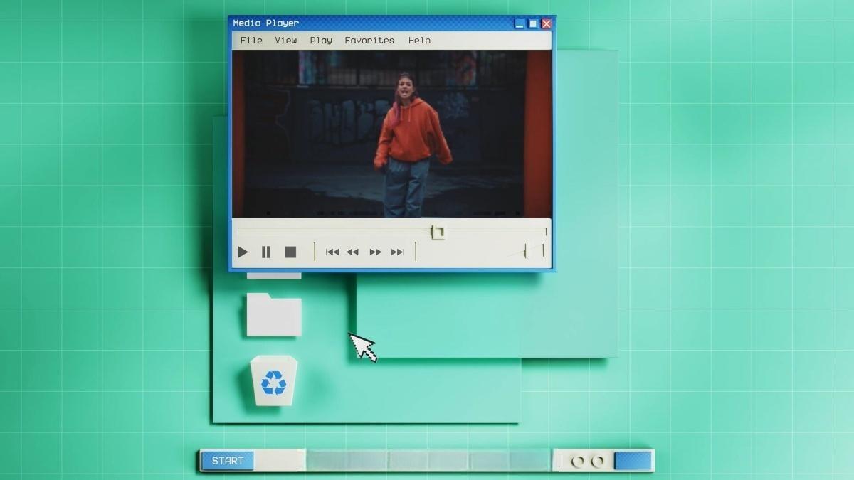 PR模板：复古美学WIN95旧计算机存档窗口展示模板动画（13328）