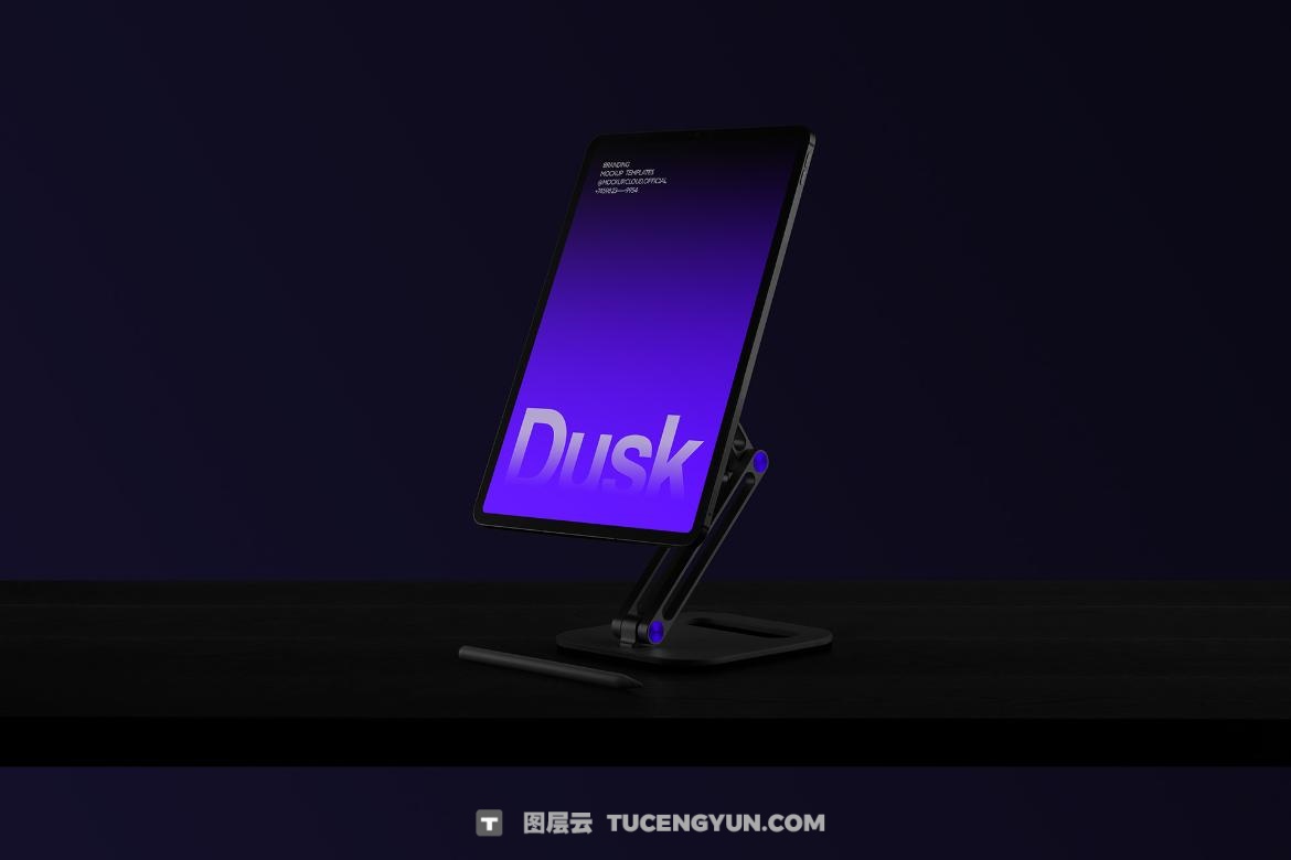 23款现代极简档案夹名片书籍T恤手提袋帆布袋手机Mac笔记本电脑平板品牌VI设计作品展示PSD样机套装 Dusk Branding Mockups Kit（13390）