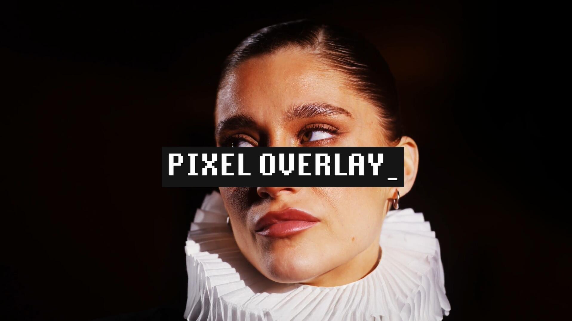 AE模板：复古8bit像素风格做旧半色调数字失真动态艺术效果模板（13692）