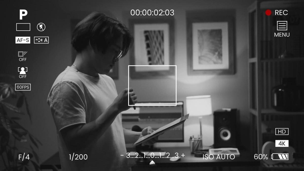 AE模板：20个逼真相机取景器参数图标屏幕元素动画包 支持横竖屏（13312）