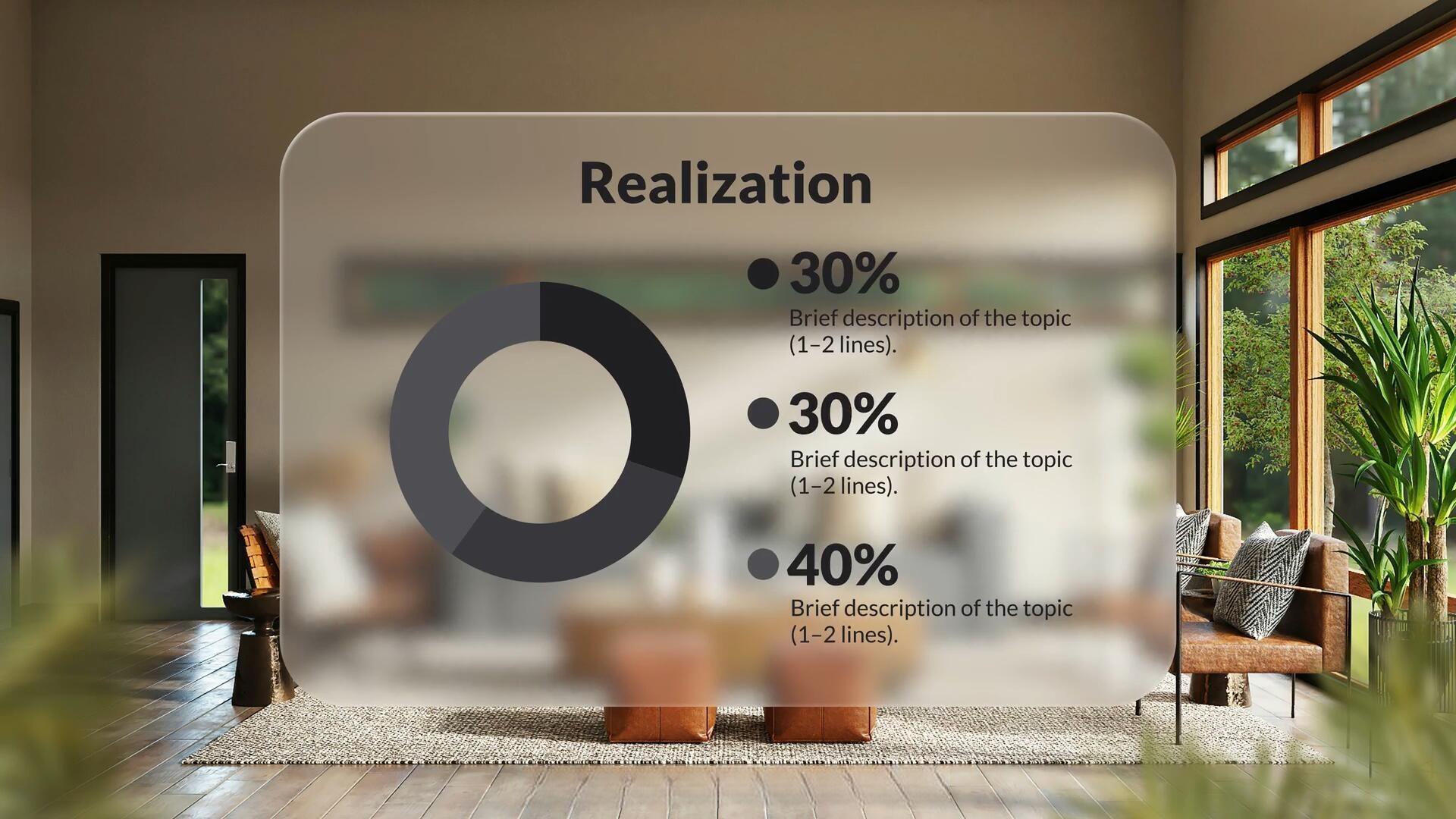 AE模板：极简主义毛玻璃风格信息图表动画模板（13628）