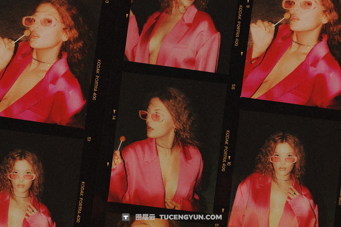 50个复古宝丽来柯达/富士电影框架胶片边框电影帧框架叠加层PSD海报模板样机 Pixflow – Kodak and Fuji Film Frames V.2（13368）