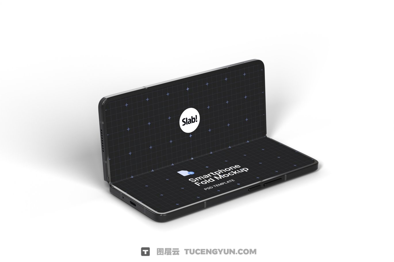 10种三星Galaxy Z折叠屏安卓手机广告UI界面APP设计展示PSD样机套装（13357）