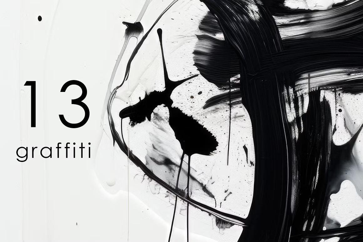 110个赛博未来主义科技金属镀铬抽象艺术背景肌理PNG元素拼贴剪贴画设计套装 Futuristic Mixed Media（13614）