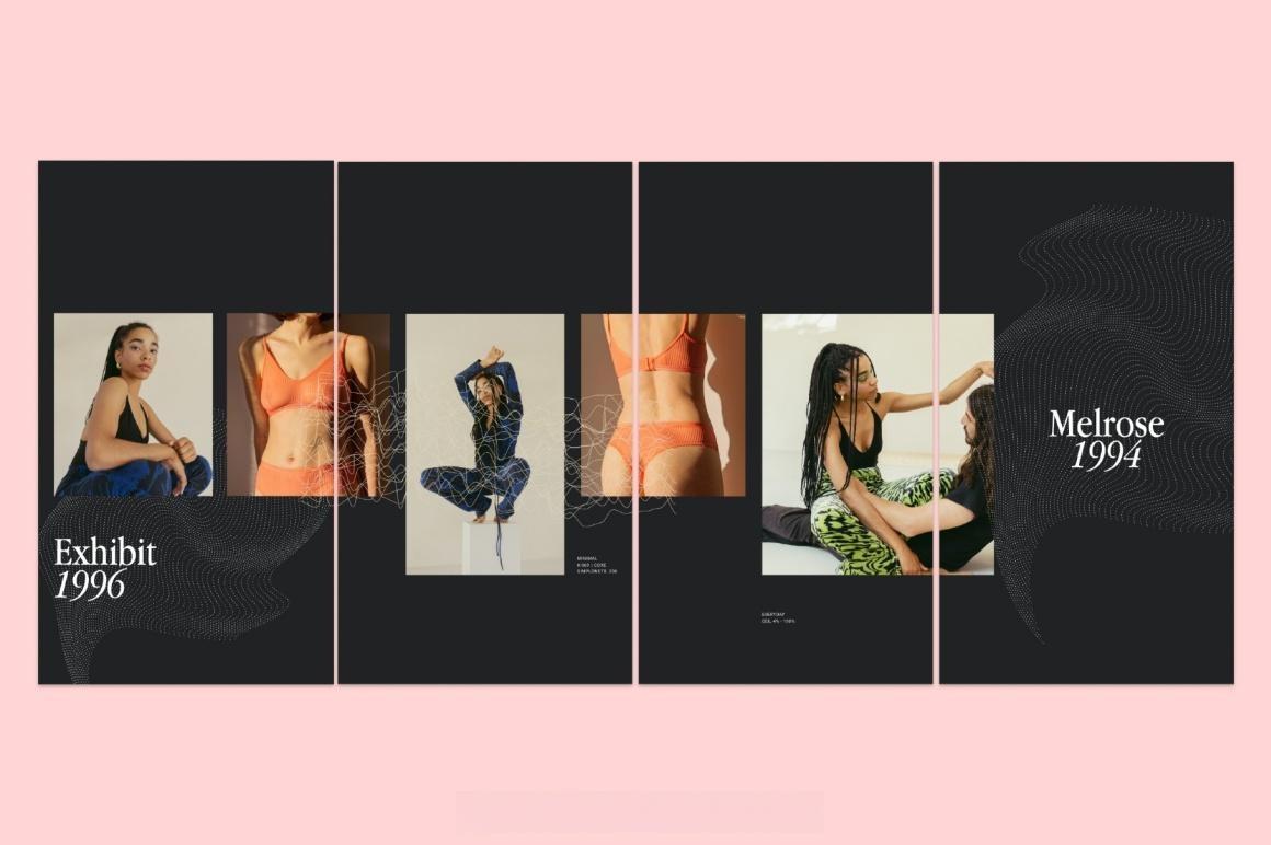 75款90年代风格INS多尺寸社交媒体图文海报排版布局PSD模板设计套装 Feel – Social Media Kit（13621）