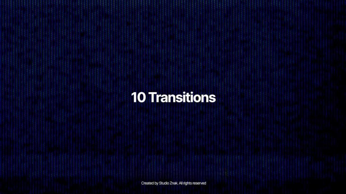 AE/PR模板：20个真实CRT故障模拟信号烧损坏伤无缝转场过渡（12404）