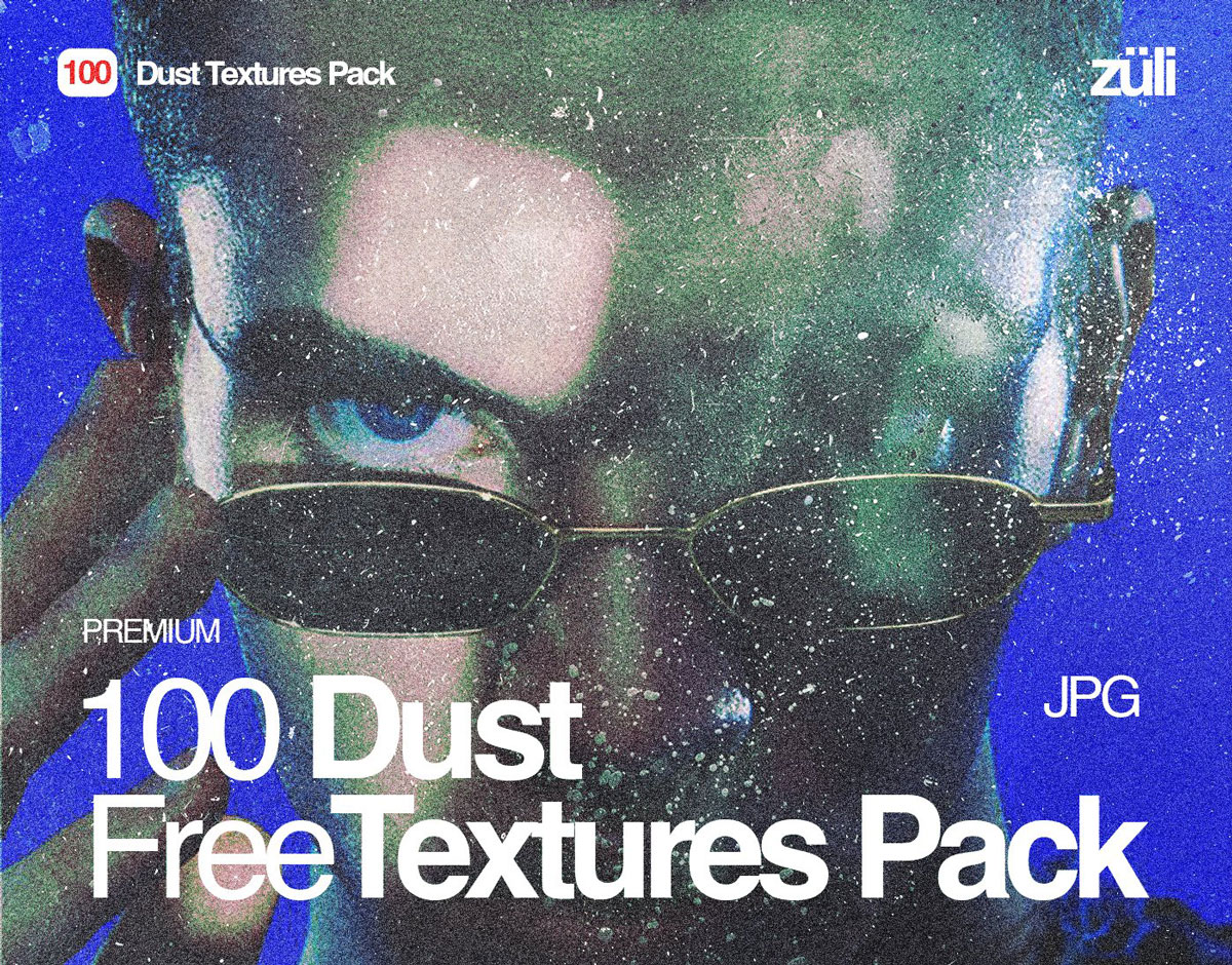100种怀旧电影颗粒灰尘尘埃背景肌理纹理叠加素材 Züli – 100 Dust Textures Pack（13663）