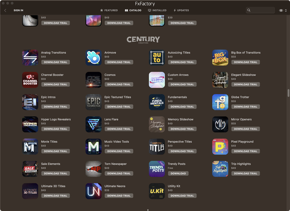 超强FCPX/AE/PR视觉特效插件包FxFactory Pro 8.0.25 直装激活版（10233）