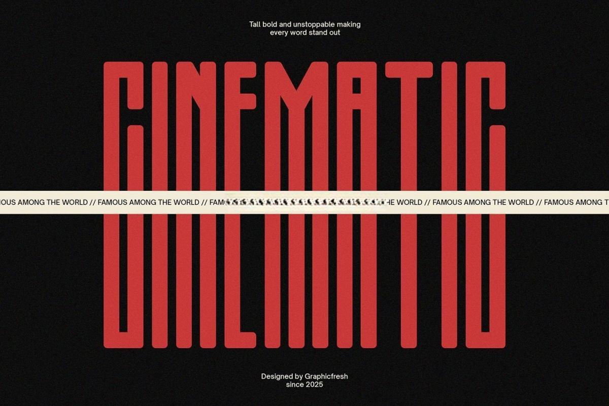 英文字体：极简现代浓缩未来派科技海报标题排版无衬线封面海报设计字体 Honkenia Rounded – The Ultra Condensed Font（13061）