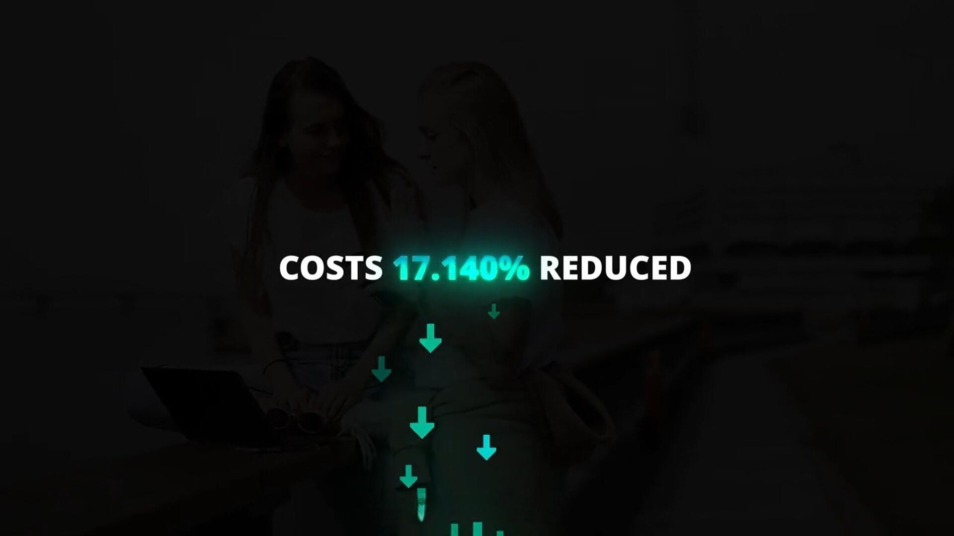 达芬奇预设：数字计数器动态粒子发光字幕文字标题动画（13653）