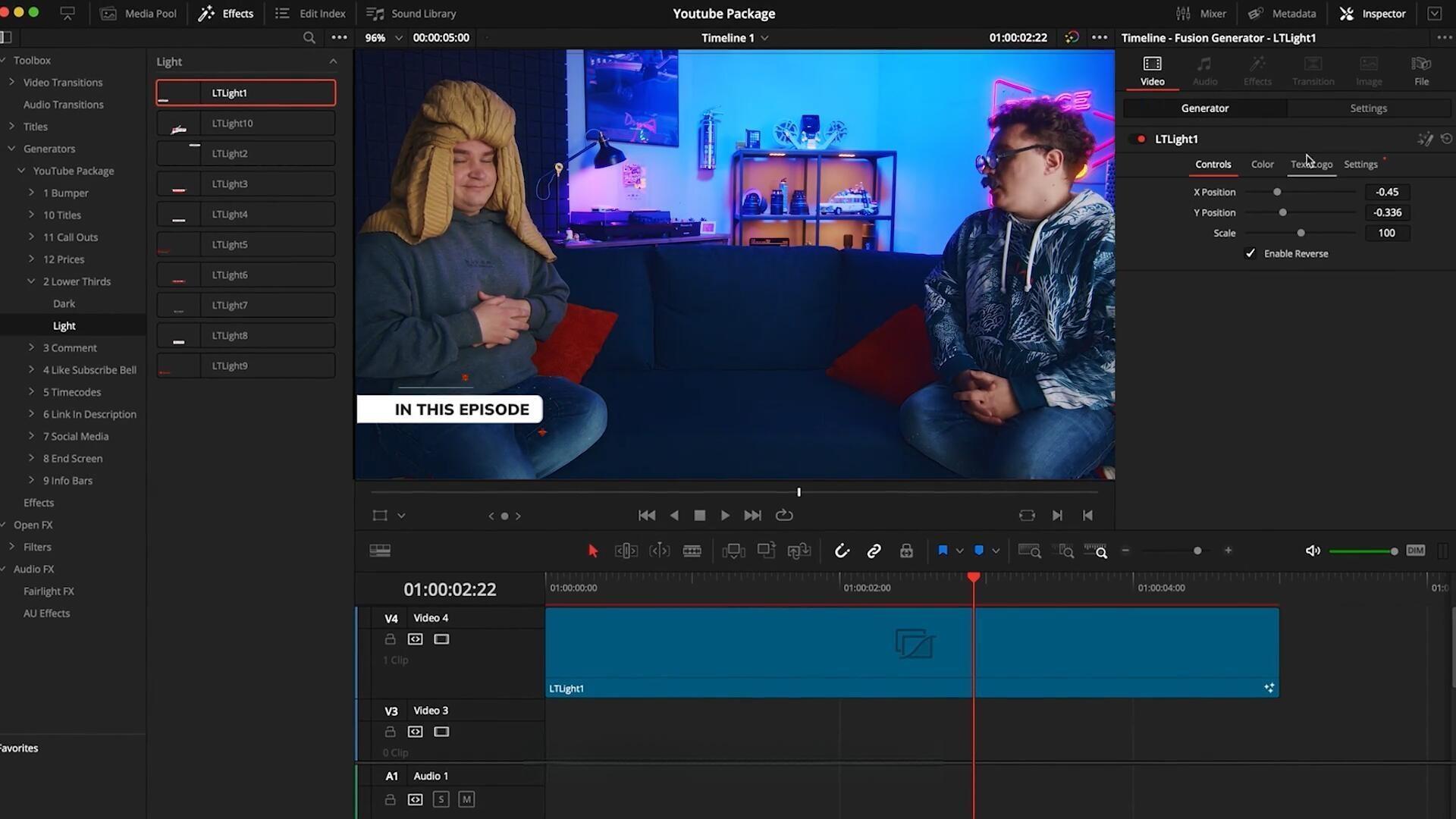 达芬奇预设：323个创意级YouTube自媒体频道图形字幕标题转场动画栏目包装（13144）