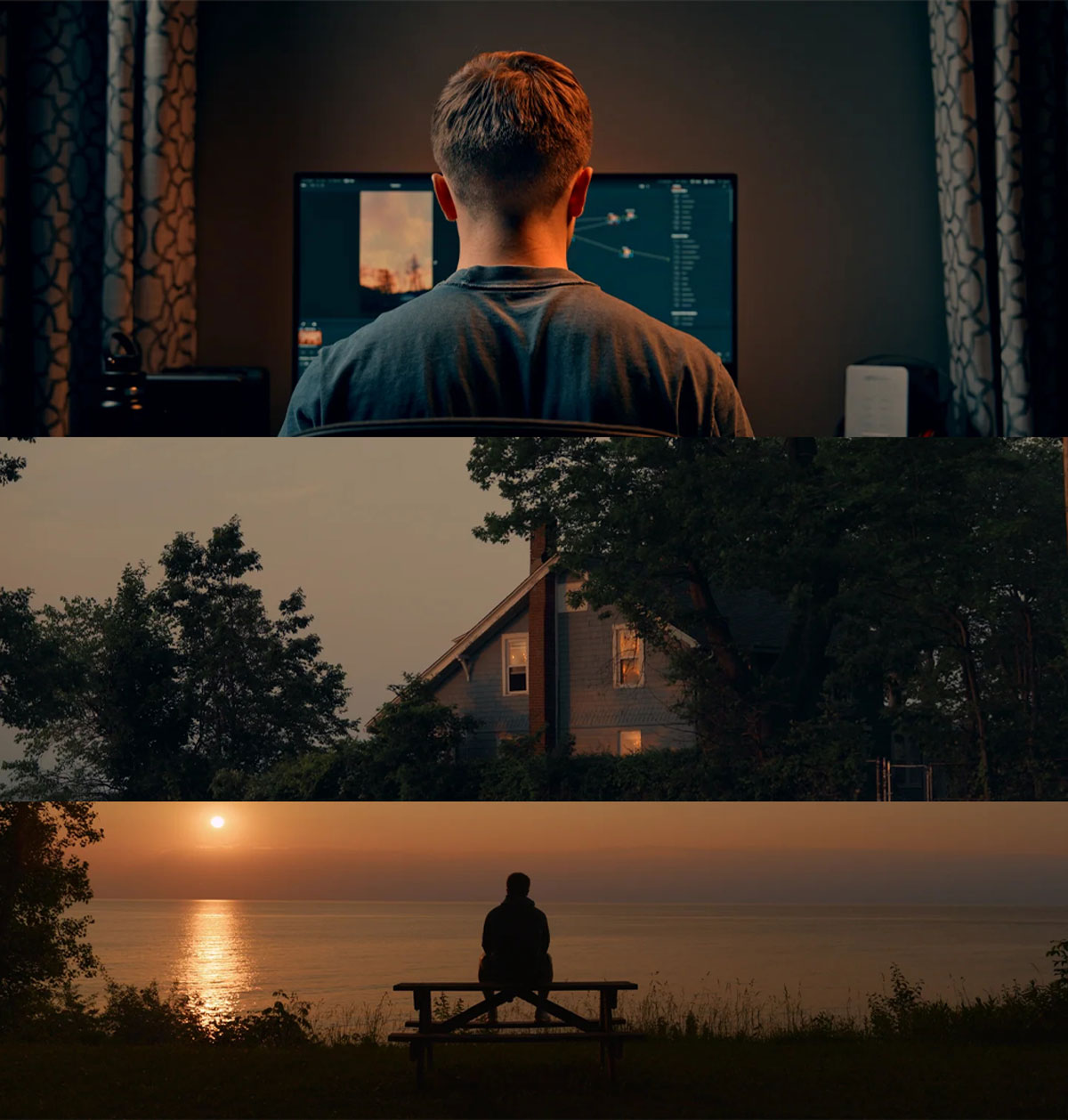 复古落日余辉氛围、冰川青、青橙色电影感色彩分级LUT调色预设+视频教程（13616）