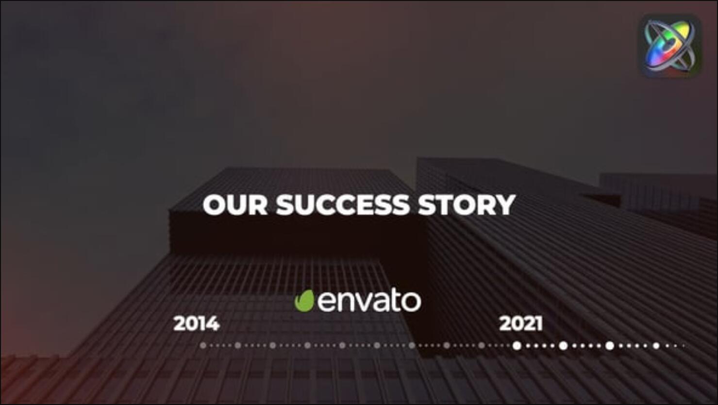 FCPX插件：企业宣传片时间线公司历程效果动画（13664）