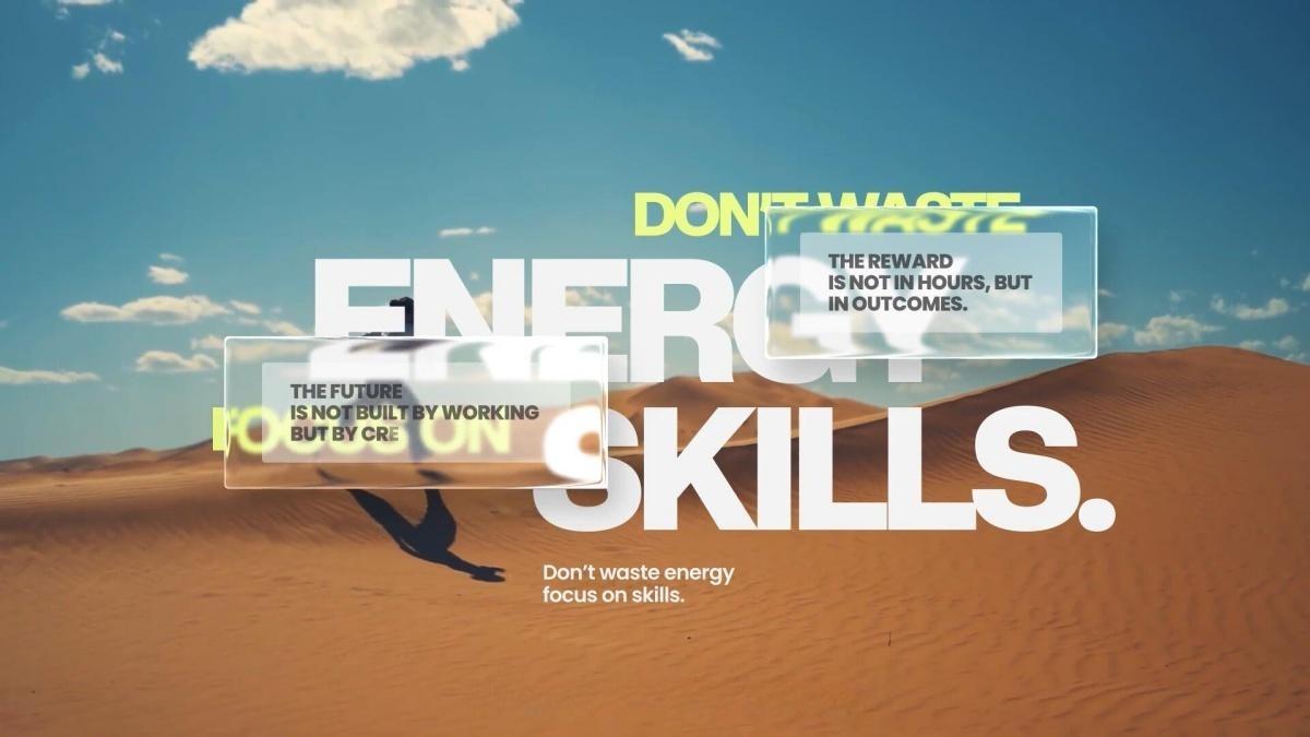 AE模板：大胆苹果液态玻璃美学粗体文字标题动画（13651）