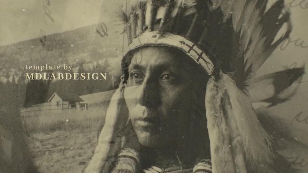 AE/PR模板：复古纪实战争历史纪录片回忆录电影电视预告片头模板（13253）