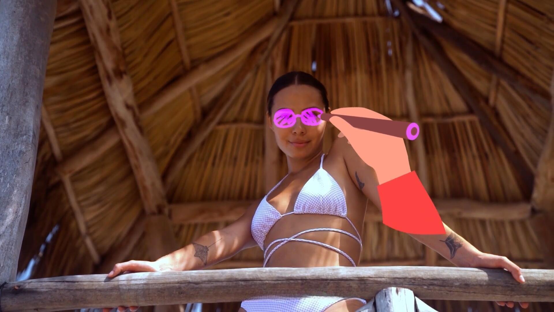 达芬奇预设：自动跟踪轮廓描边标注划重点高亮显示工具效果插件预设（13295）