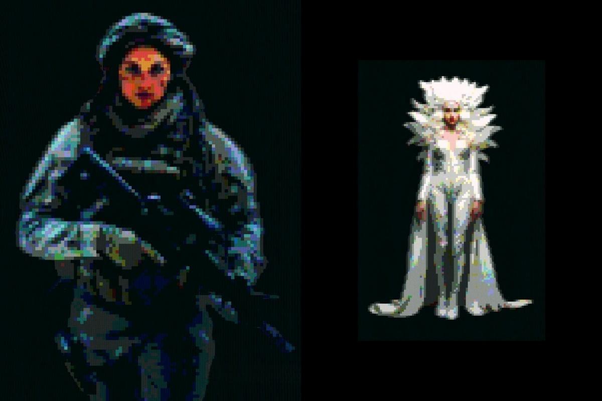 复古8it低像素化位图旧游戏风logo徽标特效PSD样机套装 Old Gaming Console Effect（13219）