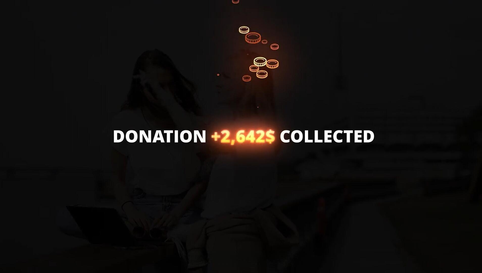 达芬奇预设：数字计数器动态粒子发光字幕文字标题动画（13653）