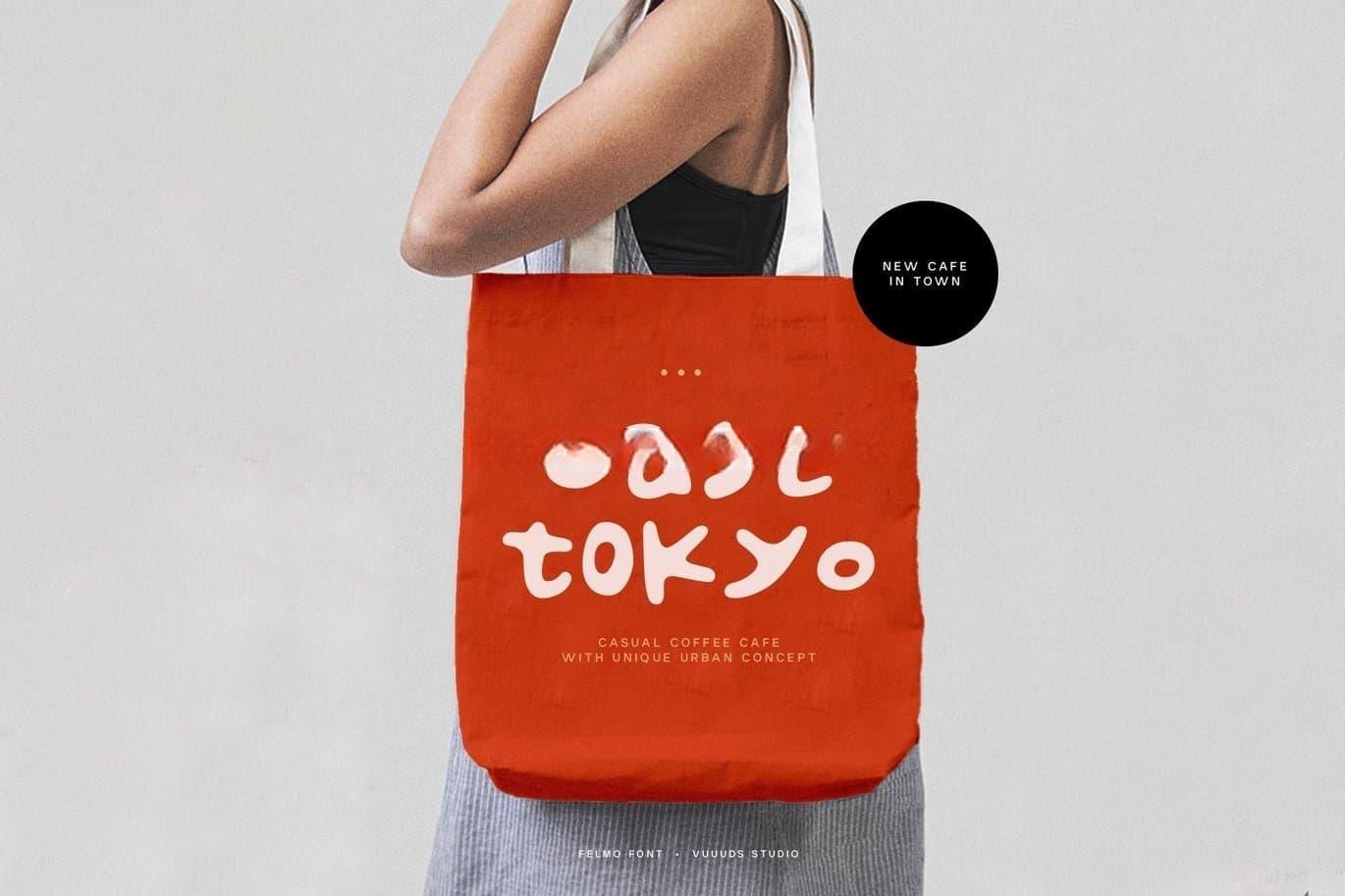 英文字体：复古俏皮厚实时髦磨损粗体logo标题无衬线封面海报设计装饰字体 felmo（13143）