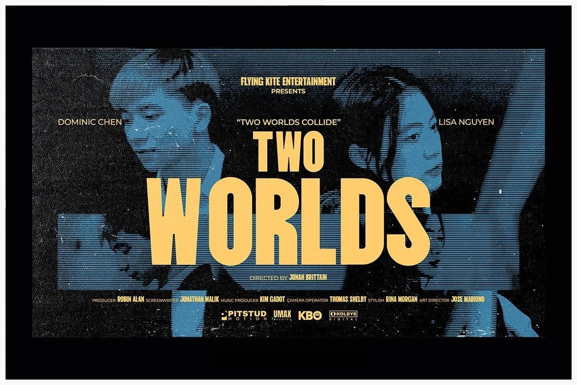 44个大胆电影美学梦幻、浪漫、科幻、惊悚海报电影预告片4K封面海报文字标题排版PSD模板（13883）