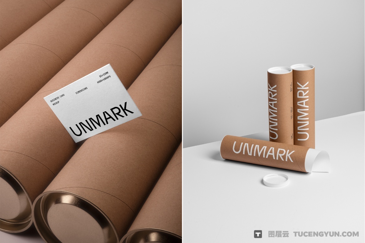 12款极简物流VI品牌包裹塑料袋牛皮纸纸盒包装盒贴纸纸筒名片手机PSD样机组合 Packing Essentials Bundle / 12 PSD（13361）