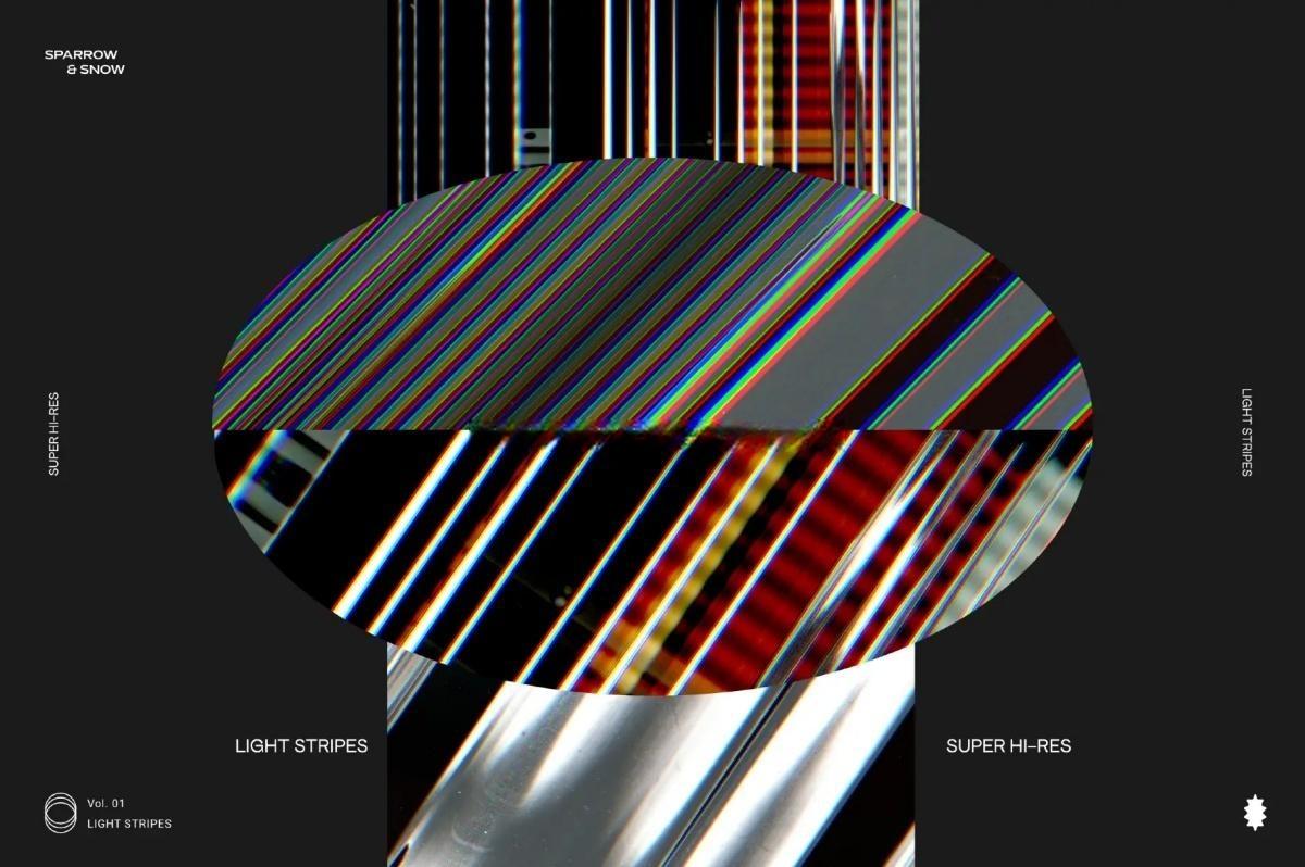 65种高分辨率线性霓虹浅色渐变条纹叠加背景纹理 Light Stripes Hi-Res Overlays & Textures（13610）