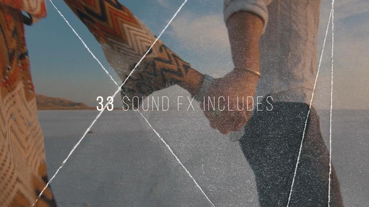 FCPX插件：56个复古做旧拼贴撕纸折纸效果转场过渡+音效（13679）