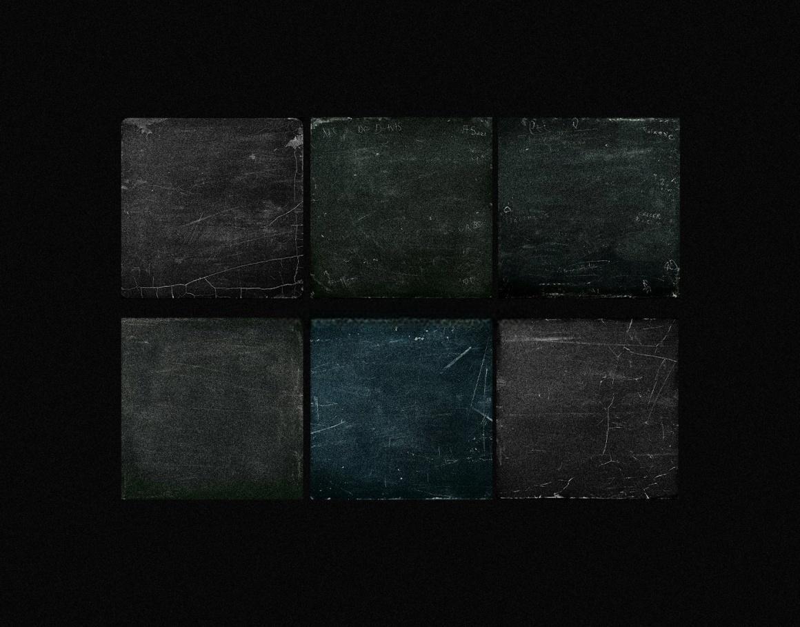 60款复古垃圾摇滚黑板划痕材质纹理背景素材包 Züli – Grunge Chalkboard Textures Pack（13609）
