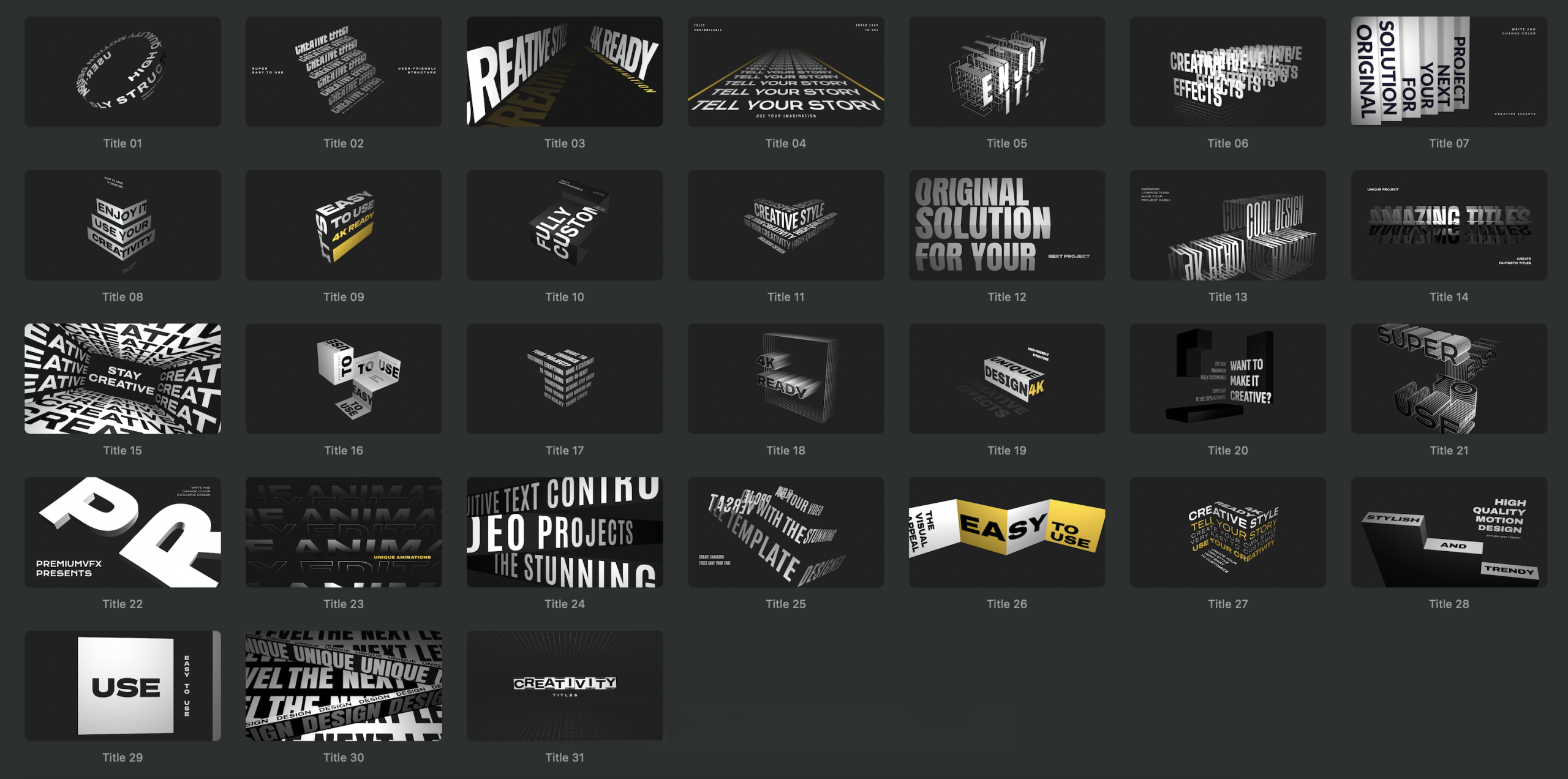 FCPX插件:31个野蛮抽象动力学时尚循环错版动态美学背景文字标题排版效果(13178) FCPX插件:31个野蛮抽象动力学时尚循环错版动态美学背景文字标题排版效果(13178)