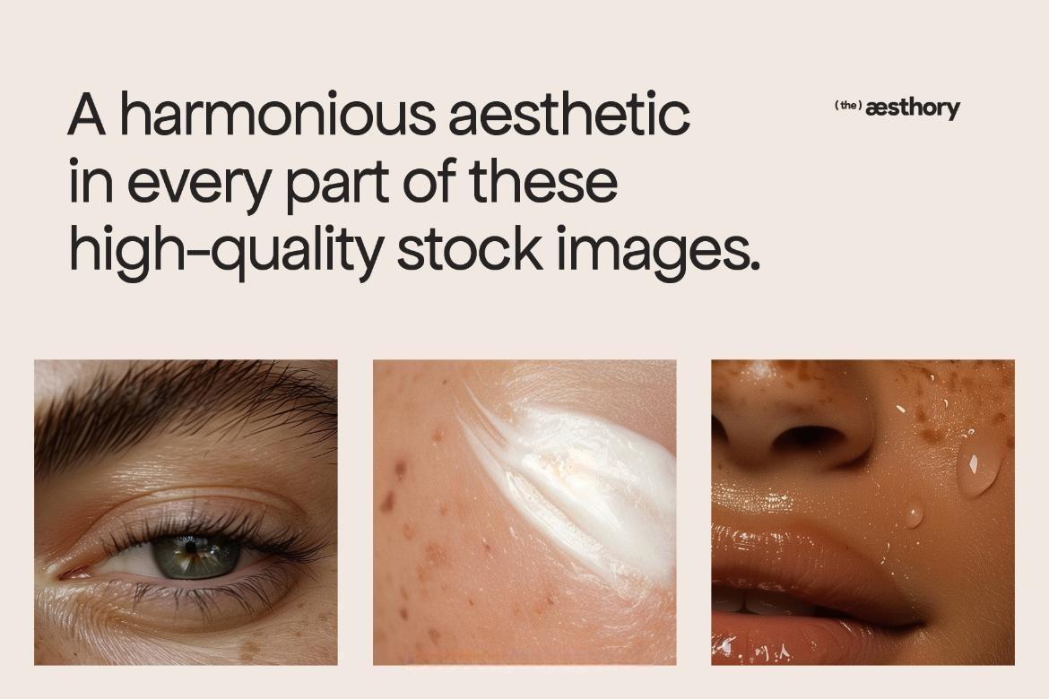 100款真实化妆品护肤女性皮肤雀斑肤质展示JPG图片照片设计套装 Authentic Beauty — 100 Stock Photos（13308）